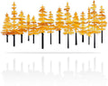 Jidecor Metal Pine Tree Wall Art Decor Nature Home Decor Cedar Trees Metal Sign Wall Decorations for Living Room, Forest Decor, Nature Lover Gift (Black Yellow)