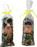 Citrus Scented Potpourri Bags – 2 Large Packs, 8.4 oz Total – Dried Petals & Botanicals for Bowls & Vases – Long-Lasting Aroma for Home Décor, Office, Bathroom, Gift Use