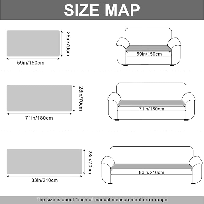 Couch Cover for Dogs, Non Slip Fuzzy Pet Couch Covers for Sofa,Couch Covers for Sofa Pet Friendly,Thick Soft Sofa Slipcovers Cushion Protector(Light Gray, 28" x 71"/70 x 180cm)