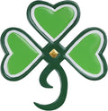 YEAHOME St Patricks Day Shamrock Wall Decorations, 11'' Metal Clover Wall Art Decor, Lucky Shamrock Yard Garden Decor Hanging for Home Front Door, Kitchen, Bathroom, Bedroom, Indoor & Outdoor
