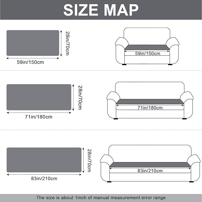 Couch Cover for Dogs, Non Slip Fuzzy Pet Couch Covers for Sofa,Couch Covers for Sofa Pet Friendly,Thick Soft Sofa Slipcovers Cushion Protector(Dark Gray, 28" x 59"/70 x 150cm)