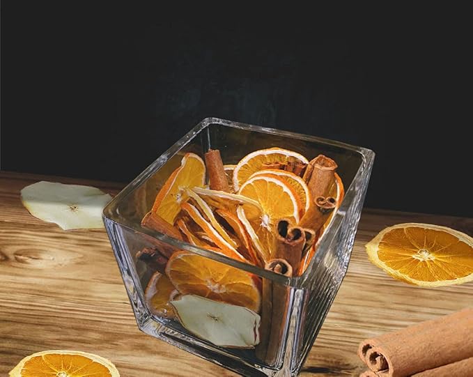 Dried Orange Slices Cinnamon Potpourri Simmering Set, Cinnamon Sticks, Potpourri Bowl Filler Gift Basket Fillings for Fall Scents, Thanksgiving, Spice Supplies for Christmas Party Decor