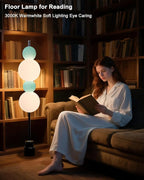 Lightdot Blue Globe Floor Lamp with 3 Color Temperatures LED Bulbs Included,Dimmable Floor Lamps with Touch Switch,Unique Modern Standing Tall Lamp for Bedroom Living Room/Sofa Beside/Corner Decor