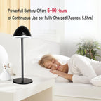 2 Pack Rechargeable Table Lamps, Cordless Bedside Touch Lamp, 3 Color Temps (3000K-6500K), Stepless Dimming, Touch Control, for Restaurant/Bedroom/Outdoor Patry/Camping