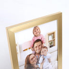 Giftgarden 5x7 Picture Frame Gold Set of 7, Multi Modern 5 x 7 Frames for Wall or Tabletop Display, Golden