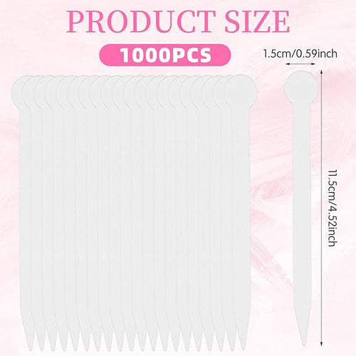 1000 Pcs Round Tip Perfume Test Strips Disposable Fragrance Strips White Perfume Paper Test Strips Fragrance Blotter Strips Essential Oils Test Card for Scents Aromatherapy Testing