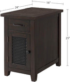 Martin Svensson Home Rustic Chairside Table, Espresso