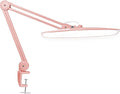 Neatfi XL Nail Desk Lamp with Clamp, 2200 Lumens, 20-Inch Wide Head, Dimmable 4 Levels, 6500K, LED Task Light for Manicure Table, Crafts, Workbench, Office (Non-CCT, Rose Gold)
