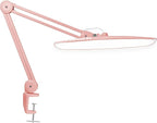 Neatfi XL Nail Desk Lamp with Clamp, 2200 Lumens, 20-Inch Wide Head, Dimmable 4 Levels, 6500K, LED Task Light for Manicure Table, Crafts, Workbench, Office (Non-CCT, Rose Gold)