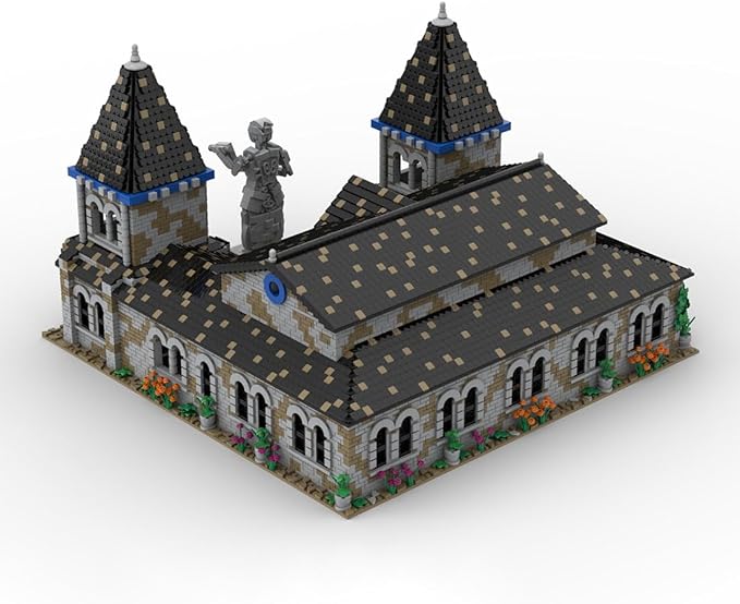 MOC-203285 Medieval Village School Building Set, Modular Building Model Set 8036PCS for Adults, Collectible Display Model Gift (9289PCS)