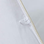 Luxurious Goose Down Feather Fiber Comforter Duvet Insert, Exquisite Solid White Design, Oversize Palatial King White 120 x 98, Premium Baffle Box 100% Egyptian Cotton, 80 oz Fill Weight