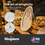 KINGDOM SOLUTIONS MADE IN USA 48-Pack Adjustable Acrylic Easels - Plate Stand - Sturdy Book Stand for Art, Pictures, Plates, Frames - Unique on the Market