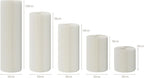 5Pcs Cylinder Display Stand - Foldable Paper Pedestal with Square Acrylic Plate for Shoes & Handbags, Retail Store, Boutique, Home & Wedding Decor, Party Events