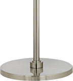 Modern Tiffany Mission 71 1/2" Tall Standing Floor Lamp Large Curved Arc Silver Metal Brushed Nickel Finish Living Room Bedroom House Reading Office Home Décor Flame Mosaic Drum Shade