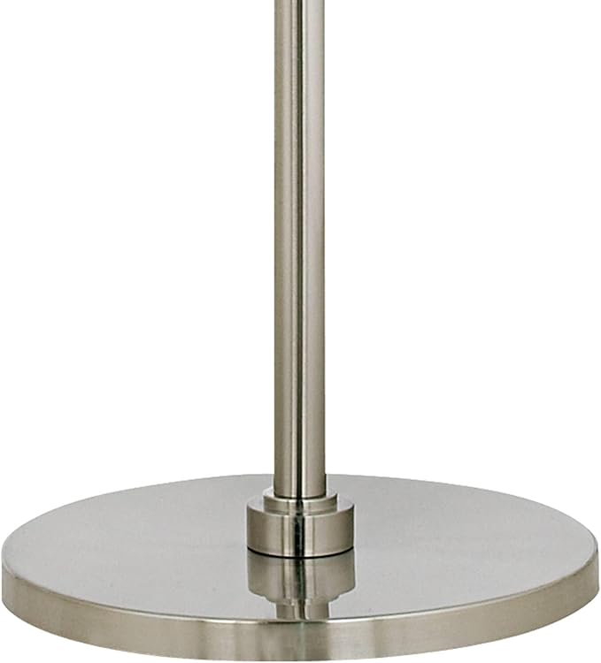 Modern Tiffany Mission 71 1/2" Tall Standing Floor Lamp Large Curved Arc Silver Metal Brushed Nickel Finish Living Room Bedroom House Reading Office Home Décor Flame Mosaic Drum Shade