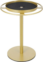 Sunglass Organizer Stand with Storage Tray, Gold Eyeglass Holder Rack for Desk, Home and Office Display, Metal Sunglass Rack Holder for Desktop Eyewear Storage