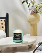 M&SENSE Sandalwood Jasmine Scented Candles, Natural Soy Wax Best Smelling Candle 7.05oz 50 Hour Burning Floral Non Toxic Single Cotton Wick Aromatherapy Gifts for Women Friend