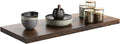 Wall Shelf Set of 1, Rustic Brown Floating Shelves 30 in W x 10 in D x 1 in H, Wooden Floating Wall Shelf with Invisible Brackets for Living Room/Bedroom/Bathroom/Kitchen Storage and Decor