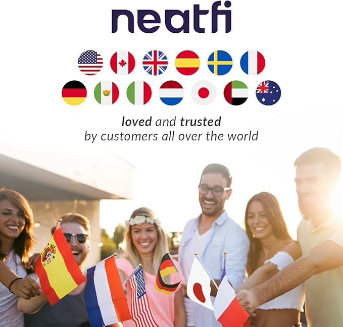 Neatfi XL Bifocal LED Magnifying Lamp – 7-Inch Acrylic Lens, 2.25x & 6X Magnification, 1,600 Lumens, Dimmable LED, Adjustable Arm, Hands-Free Close Work (Silver, with Clamp)