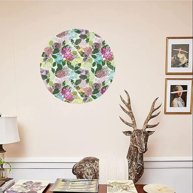 Ceramic Plates, Floral Decorative Ceramic Plates, Vibrant Flower Bouquet Botanical Beauty Artistic, 8 Inch, Household Plates Decorative, Multicolor
