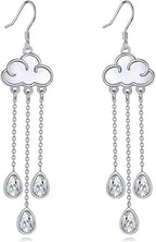 URONE 925 Sterling Silver Earrings Hook Dangle Earrings Jewelry Gifts for Women