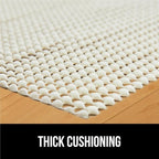 GORILLA GRIP Strong Rug Pad Gripper, 2x10 FT Runner, US Designed, Grips Help Keep Area Rugs in Place, Thick Slip and Skid Resistant Pads for Hard Floors, Under Carpet Cushion and Hardwood Protection