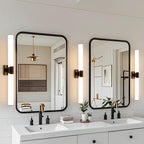 Modern Wall Sconce 30.4 Inch Black Bathroom Sconces Led Wall Lights with Acrylic Shade Hardwired Long Vanity Lighting Fixtures Over Mirror for Bedroom Living Room Hallway