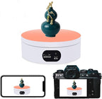 Cup Turner Rotating Display Stand for Epoxy Tumbler, 360 Mute Turntable, Take Photos and Videos, USB Power Cable, 6.3in