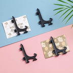 Artliving 3 Inch Black 12pcs/Set Plastic Easels Plate Display Stands Picture Frame Stand Holder