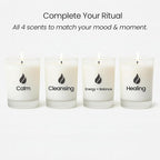 Natur IX Calming Soy Scented Candles for Women | Non Toxic Soy Candles for Home, Birthday, Christmas Gifts & Aromatherapy | Organic Essential Oil, 50 H Burning | Lavender, Basil & Jasmine, 8.5 oz