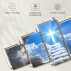 Elephant Stock Stairway To Jesus Christ Wall Art Multi Piece Canvas - 5 Panel Christian Pictures Decor - Digital Design Canvas Print - Christian Wall Decor - 92" X 42"