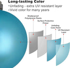 Baby Blue 4.0" Large Christmas Balls - Christmas Tree Decoration Ornaments Shatterproof Hanging Balls for Birthday Halloween Holiday Wedding Decorations Set of 4pcs