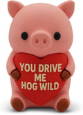 Sweethearts Figurine – Miniature Home Accent, Small Tabletop Ornament for Shelf, Desk, or Living Room Décor – Pig