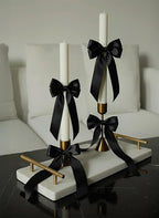10" Candle Sticks, Ribbed Taper Candles, Ivory, 4-Pack, Unscented