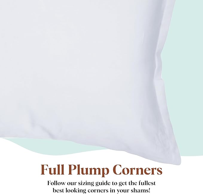Pillowflex Synthetic Down Pillow Insert - 20x36 Down Alternative Pillow, Ultra Soft King Bed Sleeping Pillow, Large Rectangle Sham - 1 Decorative Pillow Form