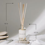 Sweet Water Decor Wildflowers and Salt Reed Diffuser Set - Lemon, Rosemary, and Leafy Green Scented Diffusers - Scent Diffusers for Home, Long Lasting Fragrance, Made in The USA