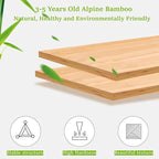 Foldable Shoe Rack, Bamboo Vertical Shoe Organizer Tall for Small Spaces. Multifunctional Narrow Shoe Shelf for Entryway, Closet, Corner, Bedroom, Hallway, Brown Color 6 Layers