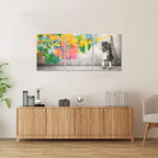 Novatique Graffiti Art Wall Decor Banksy Wall Art Colorful Pop Poster Street Graffiti Painting Canvas Print Ready to Hang for Bathroom Bedroom Office,12" x 16" x 3 Pcs