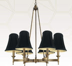 Royal Designs, Inc BSO-704FC-6BLK Regal lampshades, Black