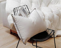 Premium White Luxury Goose Down Pillow - Ultra-Soft, Hypoallergenic, Hotel Quality for Optimal Comfort and Support - 1 Pack, Standard Size (20" x 26")