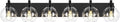 Bathroom Light Fixtures, 6 Light Matte Black Vanity Light, 38 Inch Modern Wall Sconces with Globe Clear Glass Shade, Vanity Lighting Fixtures Over Mirror, VL195-MB-6