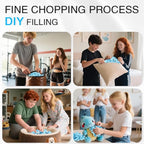 10lbs Shredded Memory Foam Filling, Blue and White Bean Bag Filler, Soft Pillow Stuffing Refill for Couch, Cushion, Dog Bed, Pouf, Arts and Crafts
