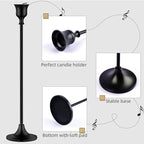Candlestick Holders,Taper Candle Holder for Candlesticks Black Candelabra Candle Holders Vintage Candle Stick Candle Holder for Fireplace Party Dining Home