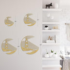 SIGNLEADER Metal Wall Art Decor Lighthouse Minimalist Modern Abstract Wall Sculpture Hangings Home Decoration for Living Room, Bedroom, Bathroom, Kitchen, Outdoor - 18" Gold