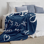 Pubrave Get Well Gifts for Women/Men, Inspirational/Sympathy/Thinking of You/Cheer Up/Feel Better Gifts for Women/Men, Healing Blanket Dark Blue 60x50in