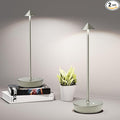 Cordless Table Lamps Rechargeable, 6000mAh Battery Operated LED Desk Lamp Outdoor Waterproof Portable Touch Dimmable Table Night Light for Patio Restaurant Dining Home Set of 2 Silver
