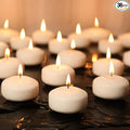 36 Pack White Floating Candles 1.75inch Unscented Floating Candle for Centerpieces 4-5 Hours Burning 1.75” Floating Candle Bulk for Wedding Party