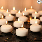 36 Pack White Floating Candles 1.75inch Unscented Floating Candle for Centerpieces 4-5 Hours Burning 1.75” Floating Candle Bulk for Wedding Party