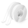 Art3d Nano Double Sided Tape (2 Rolls of 3 Meters), Multipurpose Clear Foam Tape for Carpets/Paste Items/Photo Frames/DIY Wall Mounting, 300x1.1x0.3cm