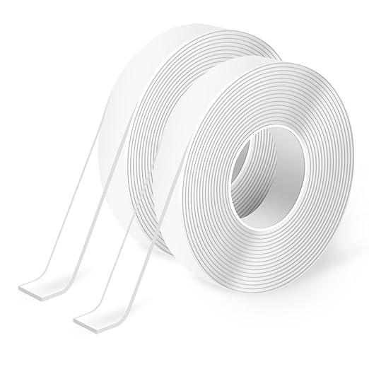Art3d 2 Tomes, 3 m, Super Strong Double Sided Nano Tape Removable, Reusable, Washable